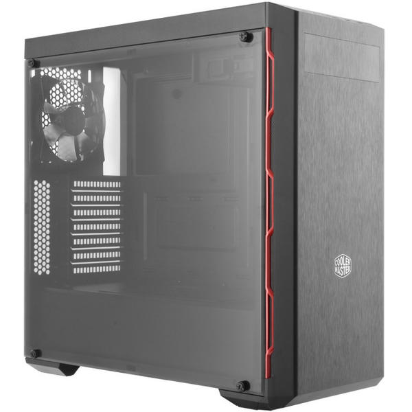 Carcasa Cooler Master MasterBox MB600L, MiddleTower, Fara sursa, Negru/Rosu