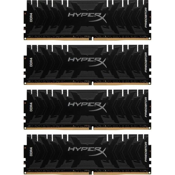 Memorie Kingston HyperX Predator Black, 32GB, DDR4, 3000MHz, CL15, 1.35V, Kit Quad Channel