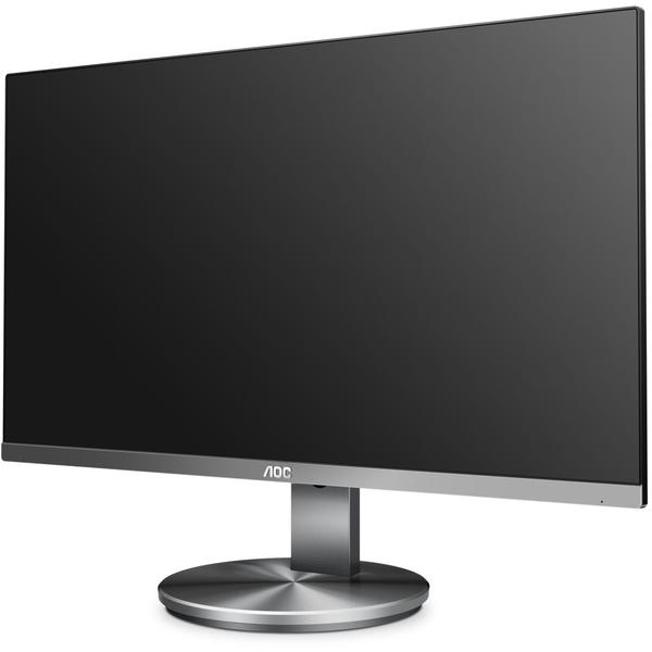 Monitor LED AOC I2490VXQ/BT, 23.8'' Full HD, 4ms, Argintiu/Negru