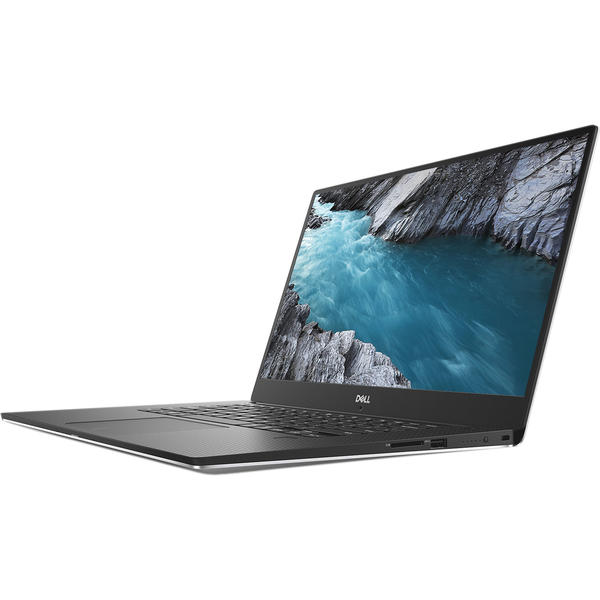 Laptop Dell XPS 15 9570, 15.6'' UHD Touch, Core i7-8750H 2.2GHz, 32GB DDR4, 1TB SSD, GeForce GTX 1050 Ti 4GB, Win 10 Pro 64bit, Argintiu