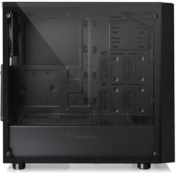 Carcasa Thermaltake Versa J21 Tempered Glass, MiddleTower, Fara sursa, Negru