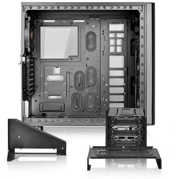 Carcasa Thermaltake Core V51 Tempered Glass, MiddleTower, Fara sursa, Negru