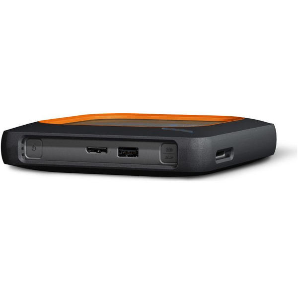 SSD WD My Passport Wireless, 2TB, USB 3.0/Wireless/Card slot, Negru/Portocaliu