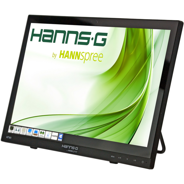 Monitor LED HANNSG HT161HNB, 15.6'' HD Touch, 12ms, Negru