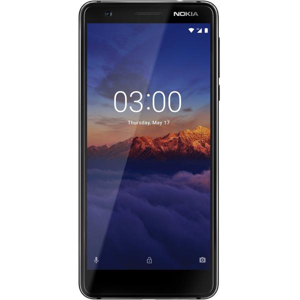 Smartphone Nokia 3.1 (2018), Dual SIM, 5.2'' IPS LCD Multitouch, Octa Core 1.5GHz + 1.0GHz, 2GB RAM, 16GB, 13MP, 4G, Black/Chrome