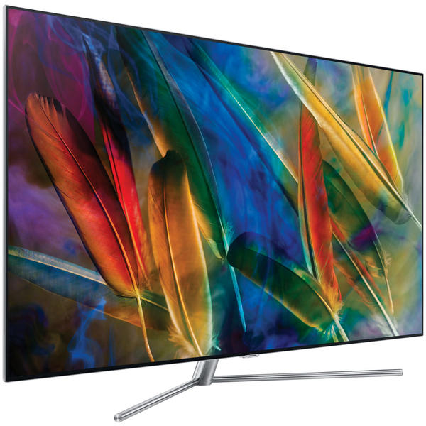 Televizor LED Samsung Smart TV QE49Q7FAM, 124cm, 4K UHD, Negru/Argintiu