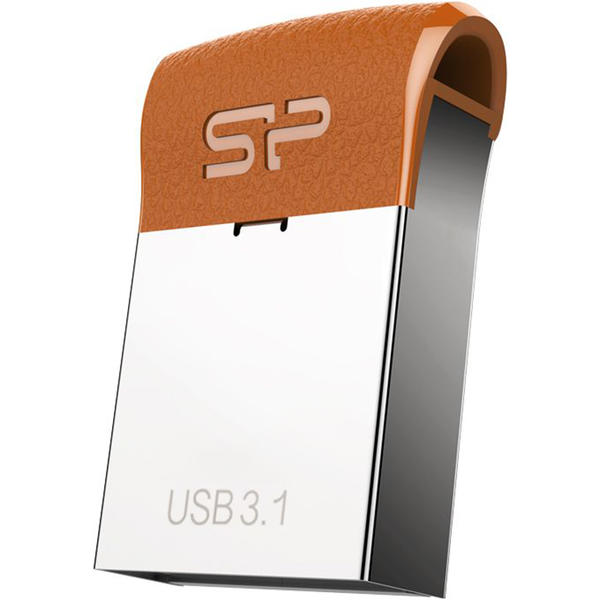 Memorie USB SILICON POWER Jewel J35, 16GB, USB 3.1, Argintiu/Maro