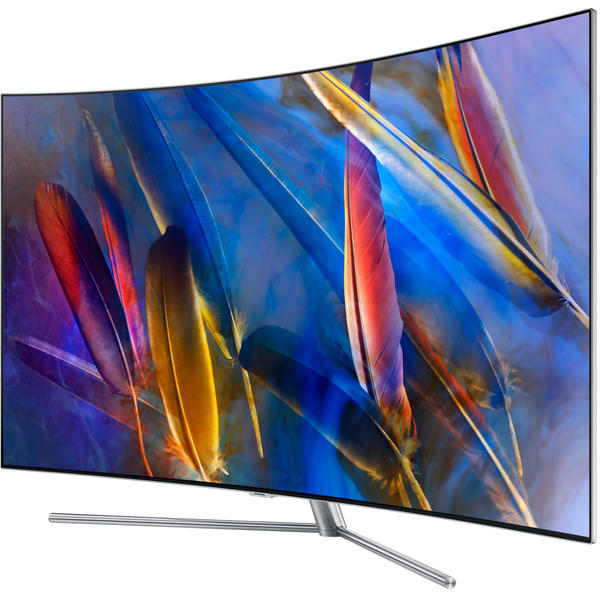 Televizor LED Samsung Smart TV QE49Q7CAM, 124cm, 4K UHD, Ecran curbat, Negru/Argintiu