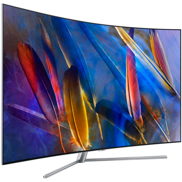 Televizor LED Samsung Smart TV QE65Q7CAM, 165cm, 4K UHD, Ecran curbat, Negru/Argintiu