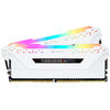 Memorie Corsair Vengeance RGB PRO White, 16GB, DDR4, 3000MHz, CL15, 1.35V, Kit Dual Channel