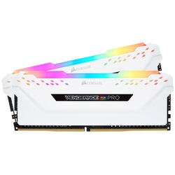 Vengeance RGB PRO White, 16GB, DDR4, 3000MHz, CL15, 1.35V, Kit Dual Channel