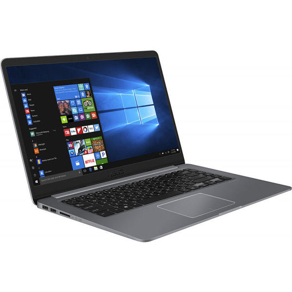 Laptop Asus VivoBook S15 S510UA-BQ452R, 15.6" FHD, Core i5-8250U 1.6GHz, 8GB DDR4, 256GB SSD, Intel UHD 620, FingerPrint Reader, Win 10 Pro 64bit, Gri