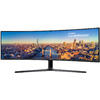 Monitor LED Samsung 49 inch LC49J890DKUXEN, Serie CJ89, 3840x1080, 144Hz, Super Ultrawide, Ecran curbat, Boxe