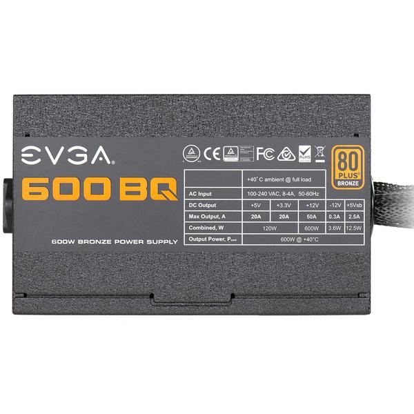 Sursa EVGA 600 BQ, 600W, Certificare 80+ Bronze