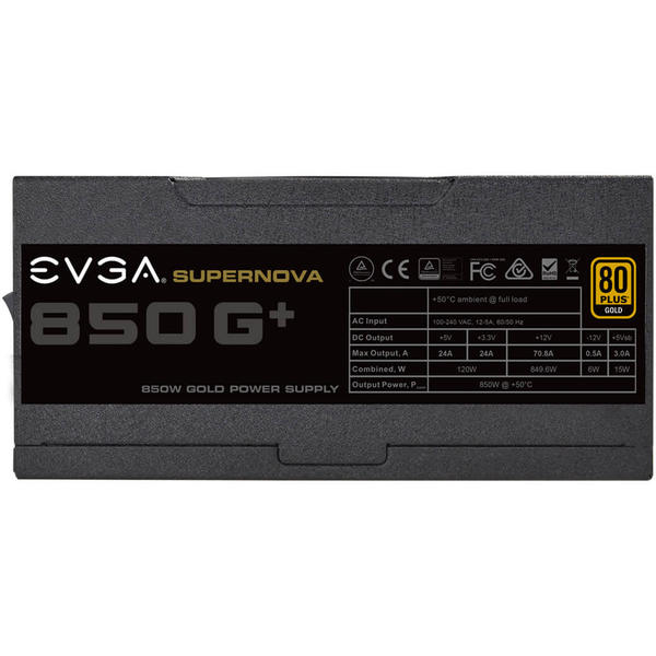 Sursa EVGA SuperNOVA 850 G+, 850W, Certificare 80+ Gold