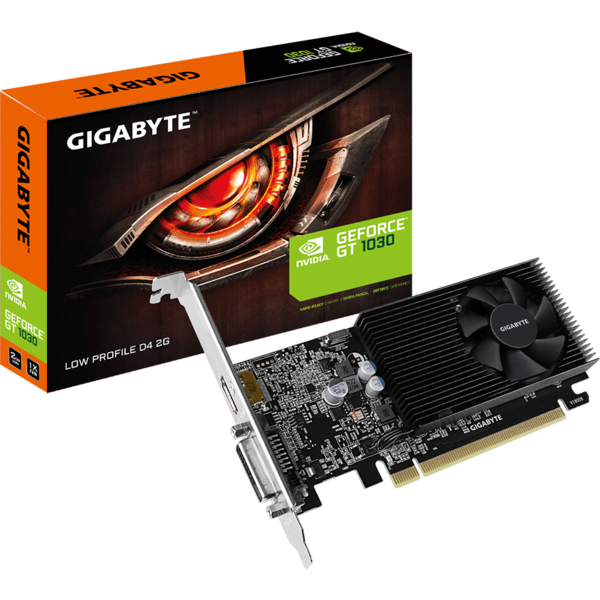 Placa video Gigabyte GeForce GT 1030 Low Profile D4, 2GB DDR4, 64 biti