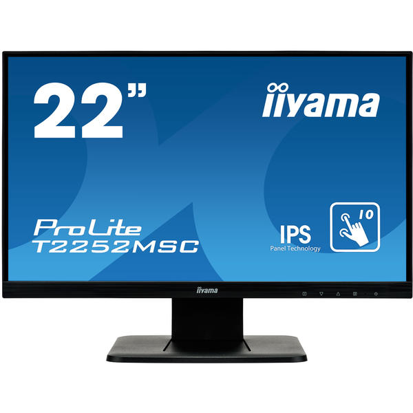 Monitor LED IIyama ProLite T2252MSC-B1, 21.5'' Full HD Touch, 7ms, Negru