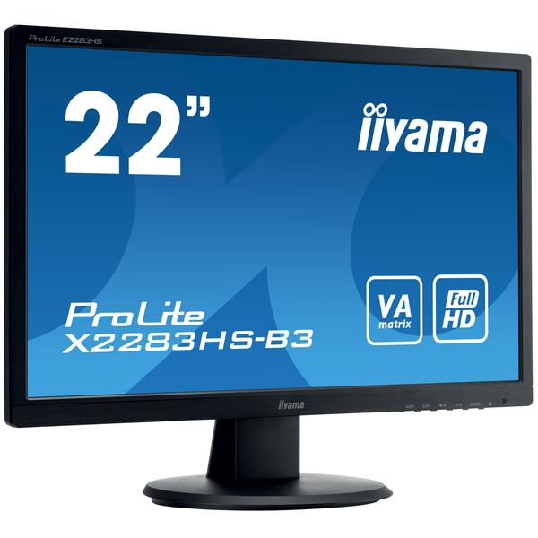 Monitor LED IIyama ProLite X2283HS-B3, 21.5'' Full HD, 4ms, Negru