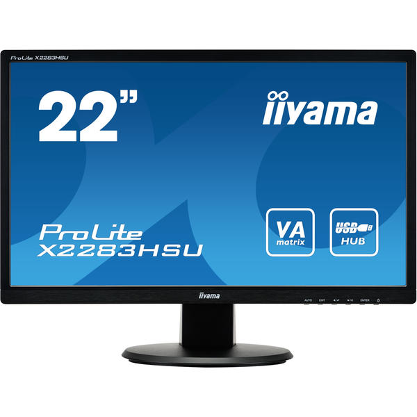 Monitor LED IIyama ProLite X2283HSU-B1DP, 21.5'' Full HD, 5ms, Negru
