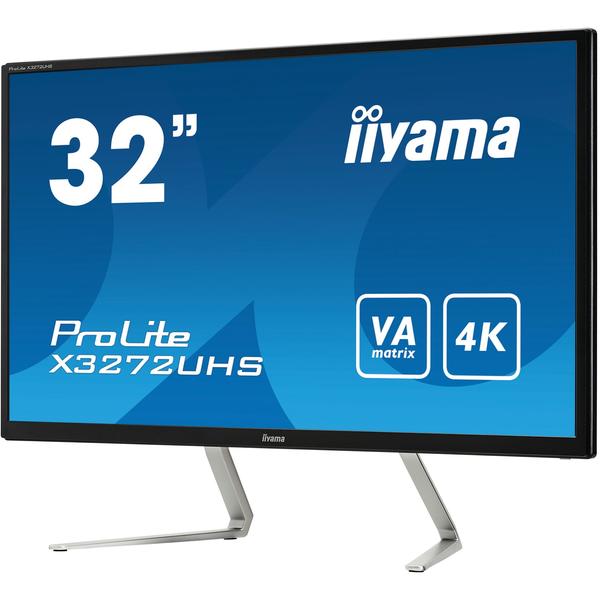 Monitor LED IIyama ProLite X3272UHS-B1, 31.5'' 4K UHD, 3ms, Negru