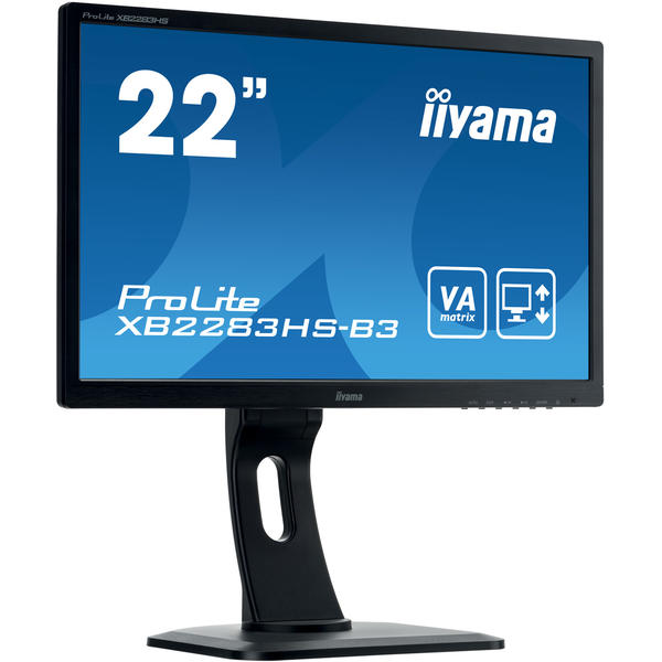 Monitor LED IIyama ProLite XB2283HS-B3, 21.5'' Full HD, 4ms, Negru