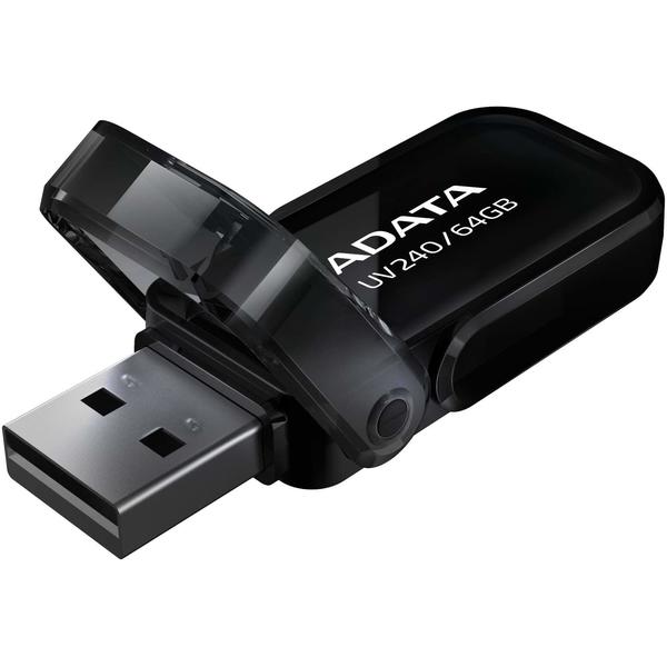 Memorie USB A-DATA UV240, 64GB, USB 2.0, Negru