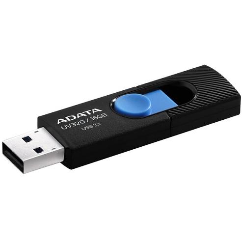 Memorie USB A-DATA UV320, 16GB, USB 3.1, Negru/Albastru