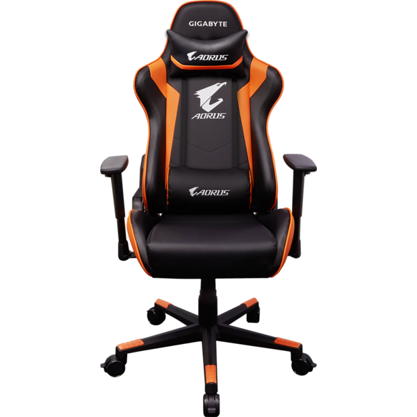 Scaun Gaming Gigabyte AORUS AGC300, Negru/Portocaliu