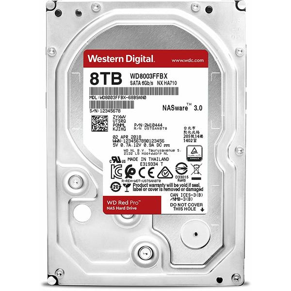 Hard Disk WD Red Pro, 8TB, SATA 3, 7200RPM