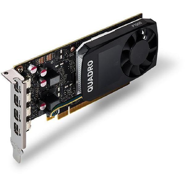 Placa video PNY NVIDIA Quadro P1000 DVI, 4GB GDDR5, 128 biti, Low Profile