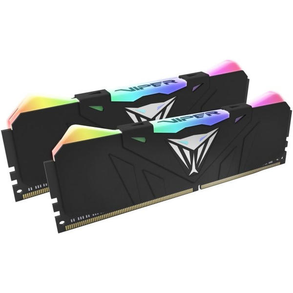 Memorie PATRIOT Viper RGB Black, 16GB, DDR4, 3000MHz, CL15, 1.35V, Kit Dual Channel