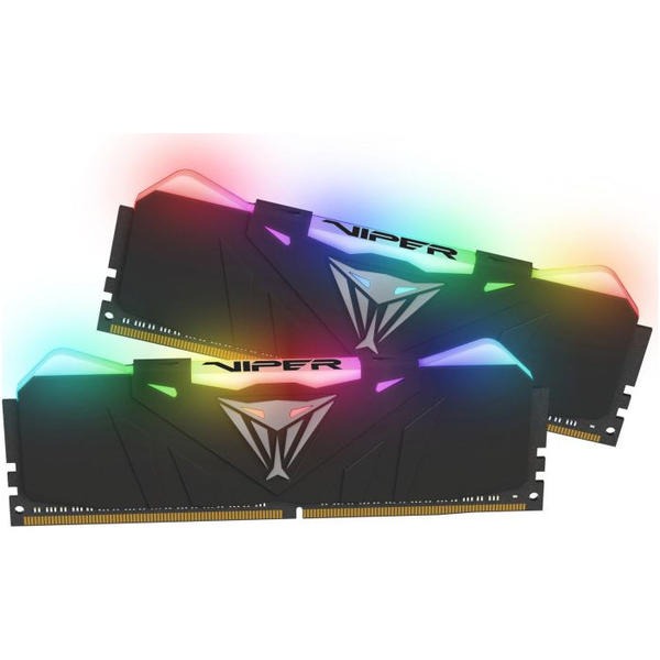 Memorie PATRIOT Viper RGB Black, 16GB, DDR4, 3000MHz, CL15, 1.35V, Kit Dual Channel