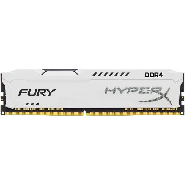 Memorie Kingston HyperX Fury White, 8GB, DDR4, 2400MHz, CL15, 1.2V