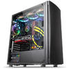 Carcasa Thermaltake Versa H27 Tempered Glass, MiddleTower, Fara sursa, Negru