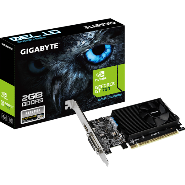 Placa video Gigabyte GeForce GT 730, 2GB GDDR5, 64 biti Low Profile