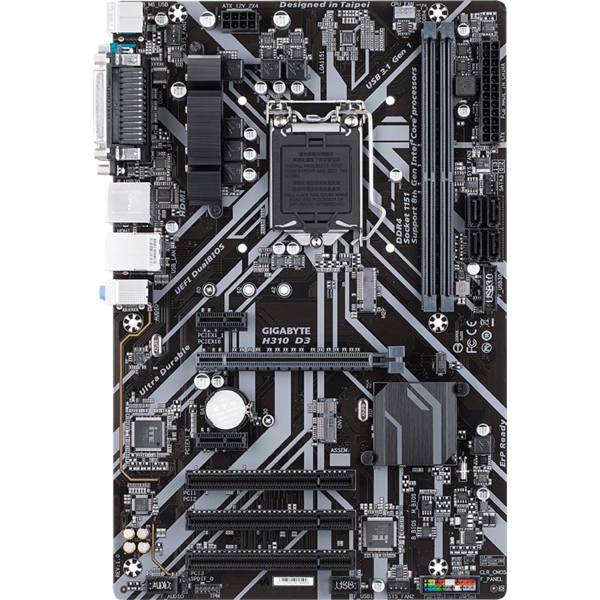 Placa de baza Gigabyte H310 D3, Socket 1151 v2, ATX