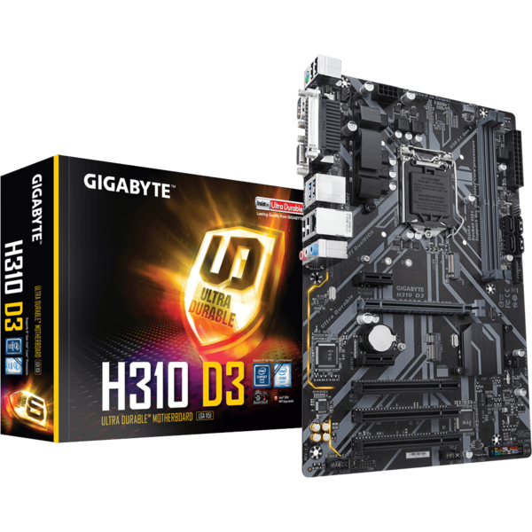 Placa de baza Gigabyte H310 D3, Socket 1151 v2, ATX