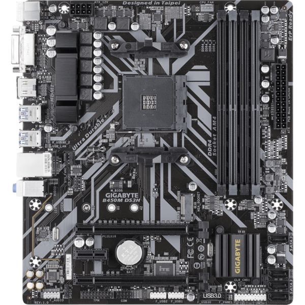 Placa de baza Gigabyte B450M DS3H, Socket AM4, mATX