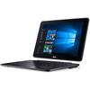 Laptop Acer One 10 S1003-101W, 10.1" WXGA Touch, Atom x5-Z8350 pana la 1.92GHz, 4GB DDR3, 128GB eMMC, Intel HD 400, Windows 10 Home, Negru
