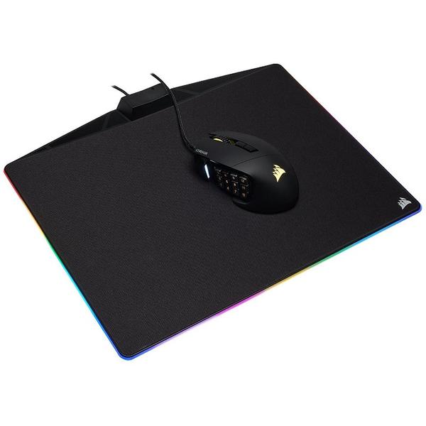 Mouse Pad Corsair MM800 RGB Polaris Cloth, Negru