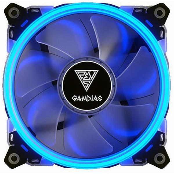 Ventilator PC Gamdias Aeolus E1 1201 Blue LED Fan, 120mm