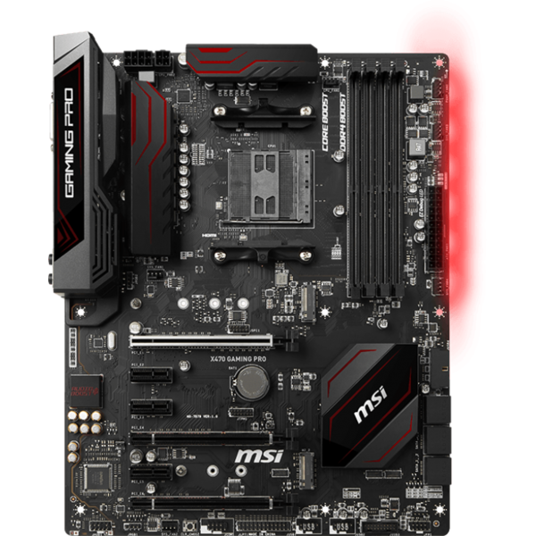 Placa de baza MSI X470 GAMING PRO, Socket AM4, ATX