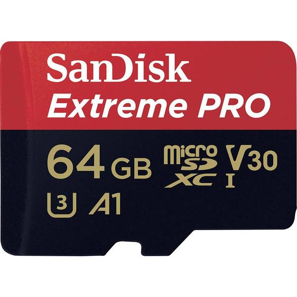 Card Memorie SanDisk Extreme PRO Micro SDXC, 64GB, Clasa 10, UHS-I U3