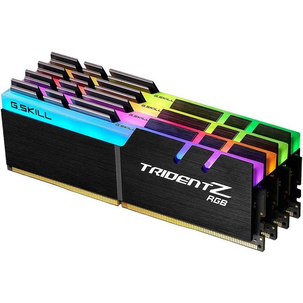 Memorie G.Skill Trident Z RGB, 64GB, DDR4, 3200MHz, CL14, 1.35V, Kit Quad Channel