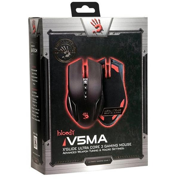 Mouse A4Tech Bloody V5MA, USB, Optic, 3200dpi, Negru