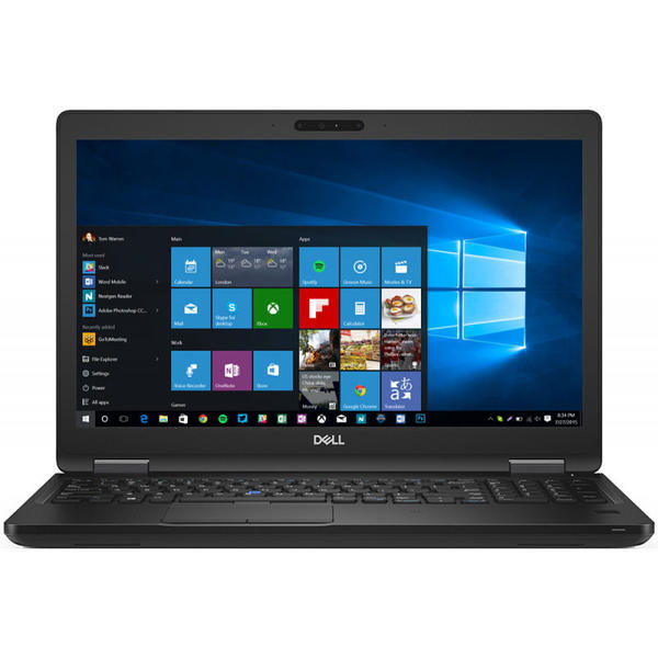 Laptop Dell Latitude 5590, 15.6'' HD, Core i3-7130U 2.7GHz, 4GB DDR4, 500GB HDD, Intel HD 620, Win 10 Pro 64bit, Negru