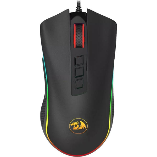 Mouse gaming Redragon Cobra RGB, USB, Optic, 10000dpi, Negru