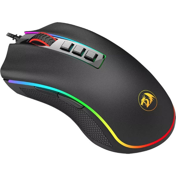 Mouse gaming Redragon Cobra RGB, USB, Optic, 10000dpi, Negru