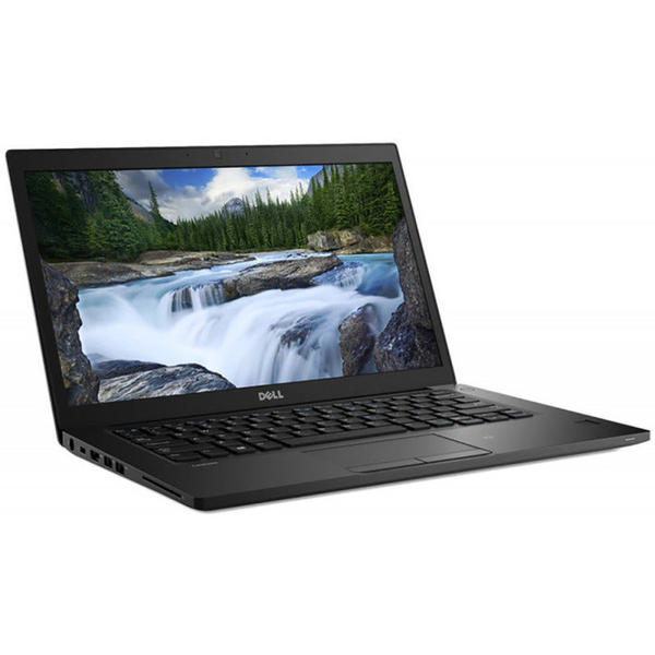 Laptop Dell Latitude 7490, 14.0'' FHD, Core i5-8350U 1.7GHz, 8GB DDR4, 256GB SSD, Intel UHD 620, FingerPrint Reader, Win 10 Pro 64bit, Negru
