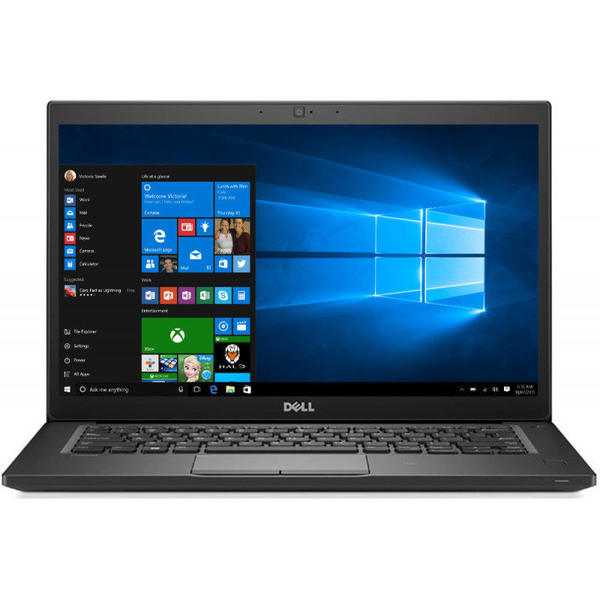 Laptop Dell Latitude 7490, 14.0'' FHD Touch, Core i5-8350U 1.7GHz, 8GB DDR4, 256GB SSD, Intel UHD 620, FingerPrint Reader, Win 10 Pro 64bit, Negru